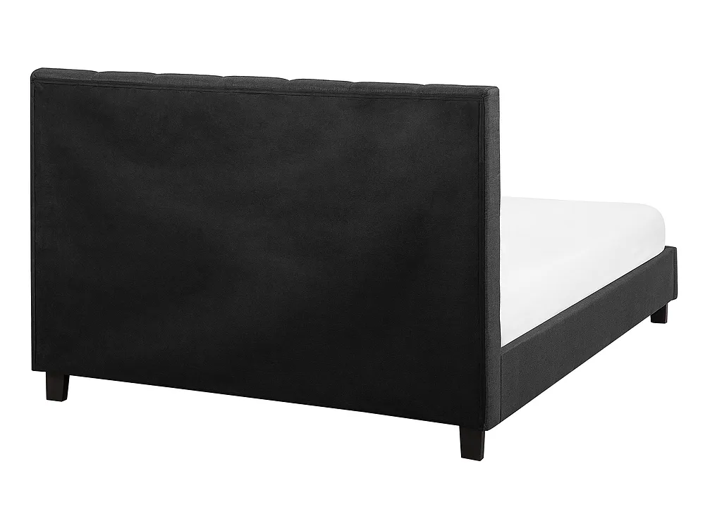 Lit à eau Tissu LA ROCHELLE 140 x 200 cm Gris foncé_844870