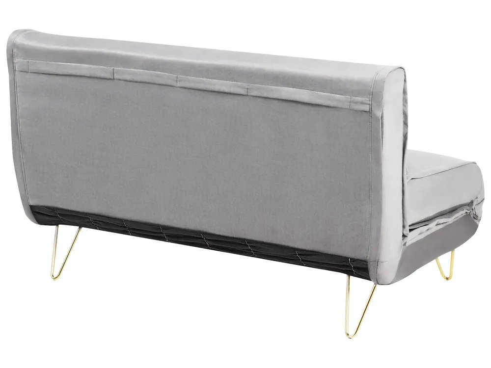 Living Room Set 3 Seater VESTFOLD Velvet Grey_937872