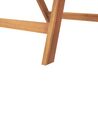 Zestaw 6 drewnianych krzeseł ogrodowych składany drewno akacjowe jasne JAVA_802460