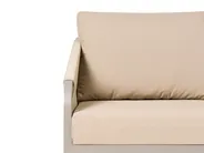 Garden Lounge Set with Table 5 Seater MURATO Metal Beige_1023502
