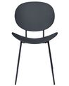 Sada 2 jídelních židlí černé SHONTO_861823