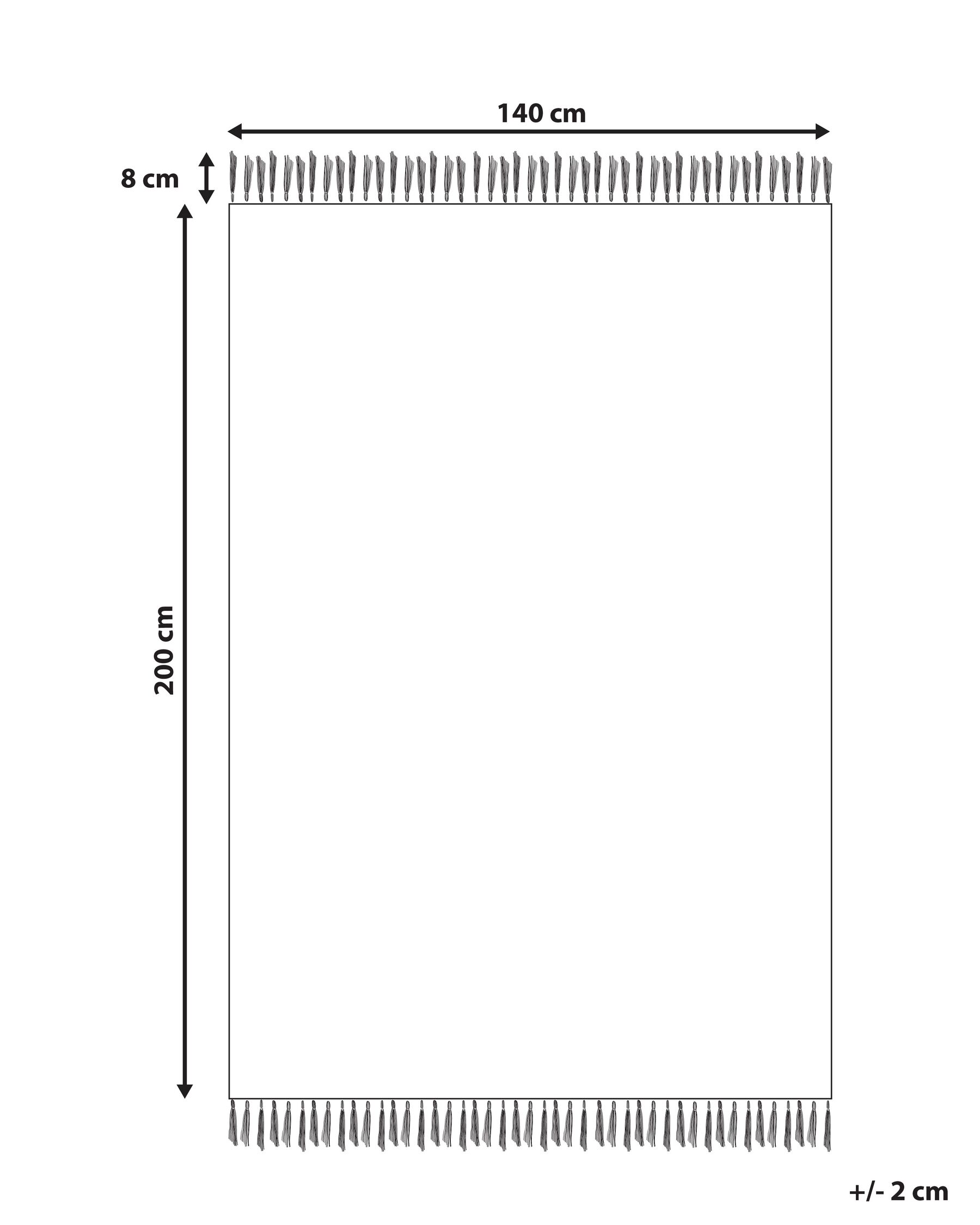 Wool Area Rug 140 x 200 cm White and Grey OMERLI _852635 Wool Area Rug 140 x 200 cm White and Grey OMERLI _852635