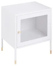 Bedside Table OSSETT Metal White_900500