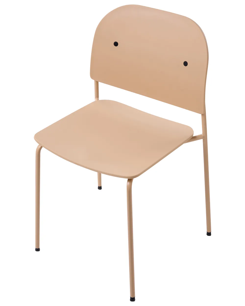 Set di 2 sedie da pranzo WINDUST Metallo Beige_1076826