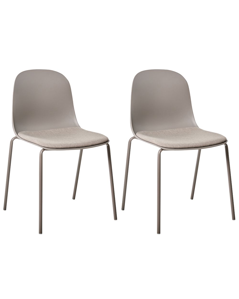 Sæt af 2 konferencestole DORR Brungrå