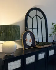 Wall Mirror EMBRY 69 cm 89 cm Metal Black_1023797