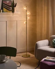 Lampada da pavimento ANADYR Vetro Beige_1033580