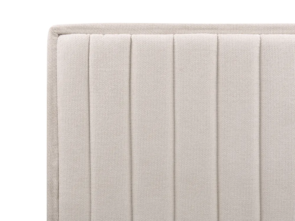 Bett verstellbar Stoff DUKE II 80 x 200 cm Hellbeige_910506