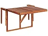 Balcony Table Folding UDINE 70 cm 69 cm Acacia Wood Brown