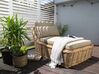 Rattan Sun Lounger with Cushion Taupe BELSITO_928030