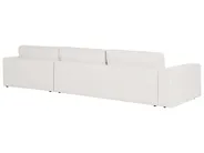 Corner Sofa 5 Seater LOFOTEN Fabric Off-White Left Hand_900514