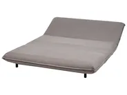 Divano letto 2 posti ABISKO Lino sintetico Grigio scuro_1030912