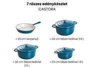7 részes öntöttvas készlet CASTORA Kék_1073762