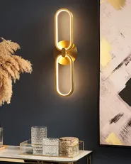 LED Wall Lamp KRANG Metal Gold_824954