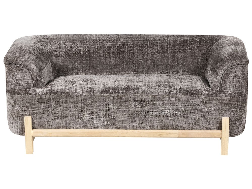 Canapé 2 places ALNOR Tissu chenille Marron