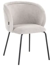 Set di 2 sedie da pranzo SARASOTA Tessuto Bianco sporco_1055453