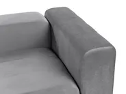 Modular Sofa 2 Seater FALSTERBO Velvet Grey_919373
