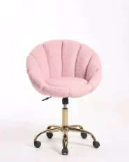 Schreibtischstuhl ANNABELLE Bouclé Rosa_1182960