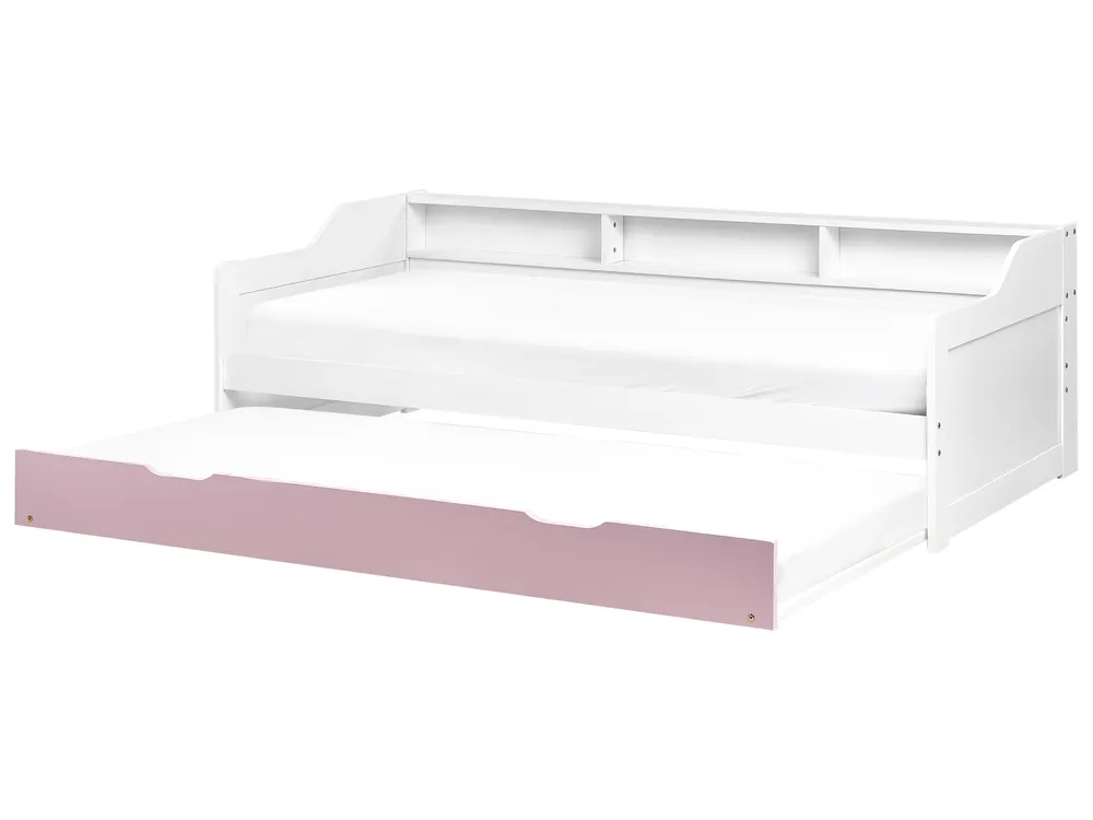 Trundle Bed Pine Wood EDERN 90 x 200 cm (EU Single) Pink