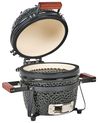 Mini grillező KAMADO Kerámia Fekete