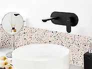 Grifo mezclador empotrado de lavabo CHAPALA Latón Negro_1184776