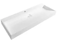 Lavabo sospeso QUENKO 120 x 46 cm Composito minerale Bianco_981255