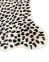 Koberec s potiskem geparda z umělé kožešiny 150 x 200 cm béžová a černá OSSA_913694