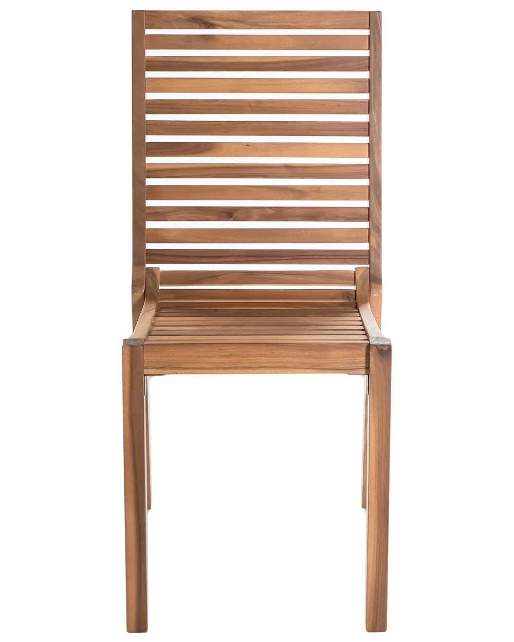 Set of 4 Garden Chairs OMBRIANO Certified Acacia Wood Light Brown_958731
