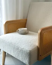Armchair HOJBY Boucle Off-White_1020576