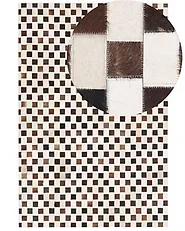 Tapis KAYABEY Beige 160 x 230 cm Cuir_1179507