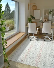 Rug DISPUR Beige 160 x 230 cm Cotton_1034799