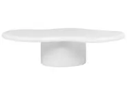 Stolik kawowy CONZA 57 cm 120 cm Efekt lastryko Biały_1125488