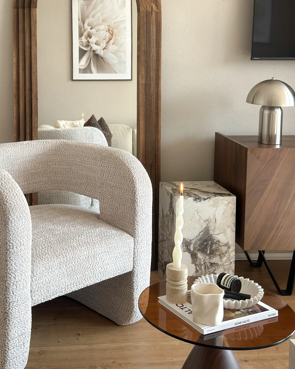 Poltrona VIDSEL Ciniglia Beige_1023857