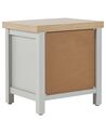 2 Drawer Bedside Table Grey CLIO_826137