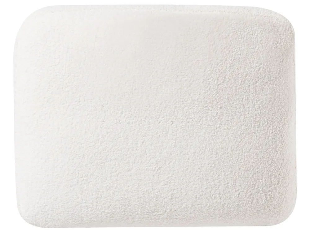 Corner Sofa 5 Seater OSLO with Ottoman Boucle White Right Hand_946735