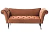 Chaise longue NANTILLY Terciopelo Marrón dorado