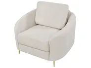 Living Room Set 6 Seater TROSA Fabric Light Beige_910971