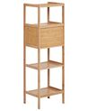 Bamboo Bathroom Shelving Unit Light Wood LAFAYETTE_927600