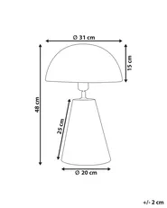 Lampada da tavolo PALMIET Metallo Nero_931039