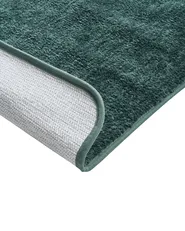 Bath Mat URLANA Dark Green 60 x 90 cm Microfibre_1024452