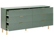 Komoda 6 szuflad WALPOLE Zielony_949746