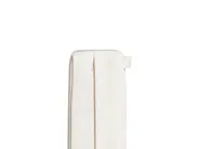 Banco de jardín con cojín GIAVENO 210 cm Madera de acacia Blanco crema_958631