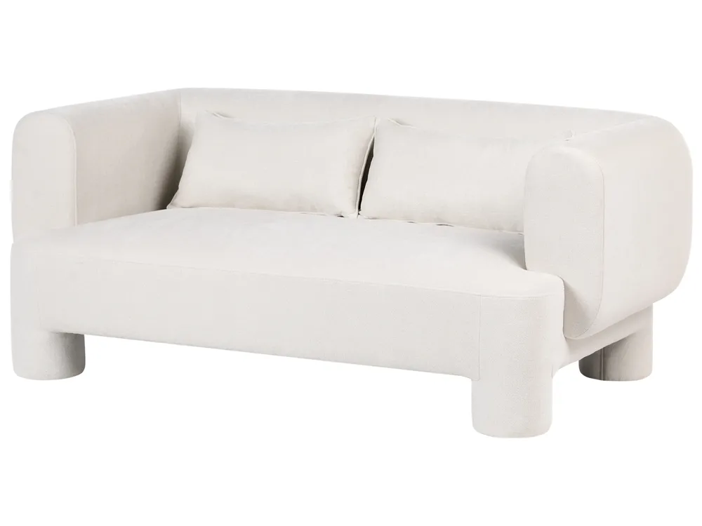 Sofa 3 Seater HOGBO Fabric White_1049983