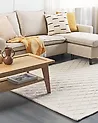 Rug ERZIN Off-White 140 x 200 cm Wool