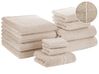 Set of 11 Towels ATAI Cotton Beige