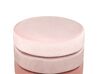 Pouf en velours rose LOUIN_876675