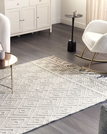 Wool Area Rug 160 x 230 cm Beige DARENDE