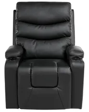 Sedia reclinabile elettrica ETER Pelle sintetica Nero_1003055