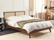 Bed Rattan MONPAZIER 180 x 200 cm (EU Super King) Dark Brown_908336