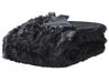 Faux Fur Bedspread 200 x 220 cm Black DELICE_811660